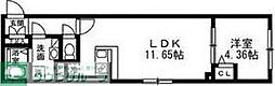 SOLASIA residence 武蔵小山 1LDKの間取図画像