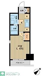 エコロジー潮見レジデンス 1Kの間取図画像