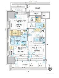 ディームス品川南大井 2DKの間取図画像