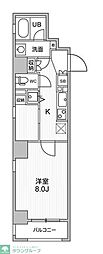 OrchidResidence東日本橋 1Kの間取図画像