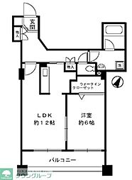 サングランパ 1LDKの間取図画像