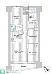 ザ・グランクラッセ日本橋イースト 3LDKの間取図画像
