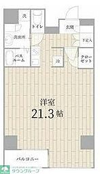 テラス銀座 1Kの間取図画像