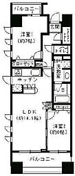 ParkCube日本橋水天宮 2LDKの間取図画像