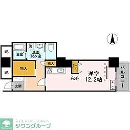 品川シーサイドビュータワー2 ワンルームの間取図画像