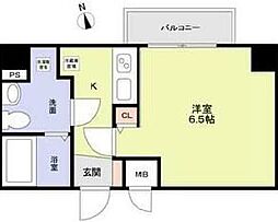 Risingplace大森二番館 1Kの間取図画像