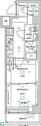 ガリシア目黒大岡山 2Kの間取図画像