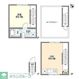 ランドパレス武蔵小山 1LDKの間取図画像