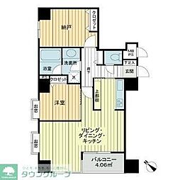 ナビウス目黒 1SLDKの間取図画像