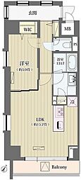 シュトラーレ神山町 1LDKの間取図画像