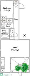 レグノ・コラージュ 1LDKの間取図画像