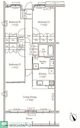 ヒューリックコート元代々木 3LDKの間取図画像