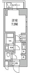 RESIDIA日本橋馬喰町2 1Kの間取図画像