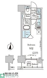 PARKAXIS森下 ワンルームの間取図画像