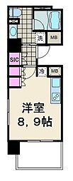 パークハビオ東陽町 ワンルームの間取図画像