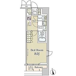 LongIslandEbisu 1Kの間取図画像