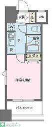 ドゥーエ新川 1Kの間取図画像