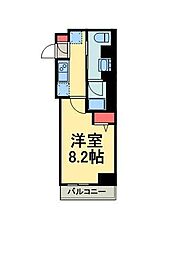 REGALIZ清澄白河ブロッサム 1Kの間取図画像