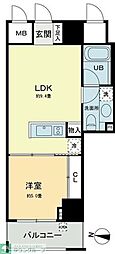 BelleFace本郷弓町 1LDKの間取図画像