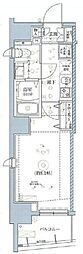 RELUXIA門前仲町 1Kの間取図画像