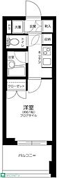 パレステュディオ芝浦シティ 1Kの間取図画像