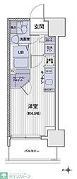 エスティメゾン大島 ワンルームの間取図画像