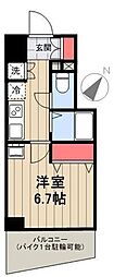 BELLGRADEDUE 1Kの間取図画像
