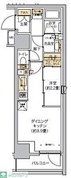 リビオメゾン西麻布 1LDKの間取図画像