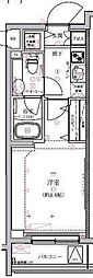 クレイシア祐天寺 1Kの間取図画像