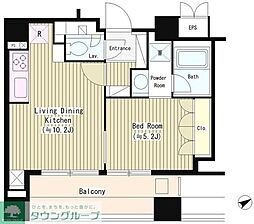 CITYCURRENT南青山 1LDKの間取図画像