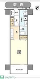 クリオ五反田 ワンルームの間取図画像