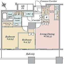 間取図画像 2LDK