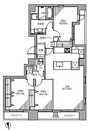 パレステュディオ御茶ノ水駿河台参番館 3LDKの間取図画像
