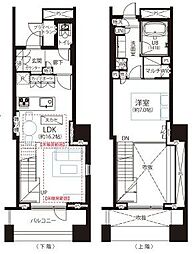 ワールドシティタワーズキャピタルタワーC2棟 1LDKの間取図画像