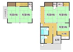 吉田貸家 4DKの間取り