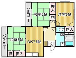 間取図画像 3DK