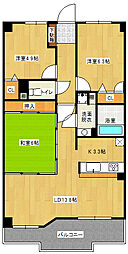 三愛シティライフパティオ室見河畔 3LDKの間取図画像