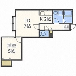 間取図画像 1LDK