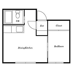 ニューシャトー幾島 3階1DKの間取り