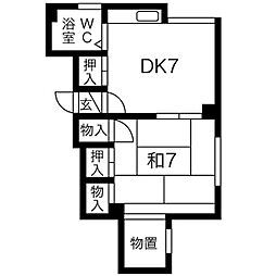 間取図画像 1DK