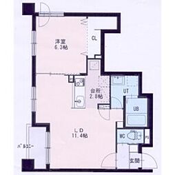 間取図画像 1LDK