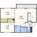 グリーンパーク真駒内1階5.6万円