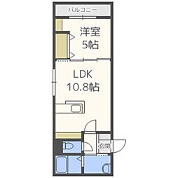 プラウド5・3 1LDKの間取図画像