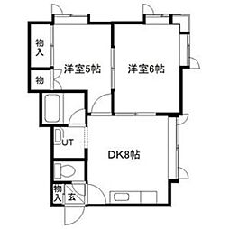 ベストホーム澄川 2LDKの間取図画像