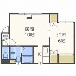ハイツ317 1LDKの間取図画像