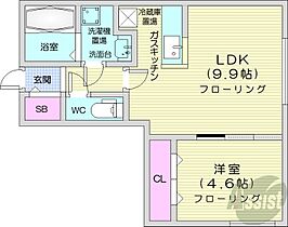 北海道札幌市中央区南七条西17丁目（賃貸マンション1LDK・3階・34.02㎡） その2