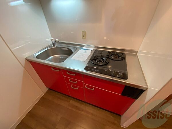 画像5:キッチンはシックなデザインでした。洗い場も大きい。