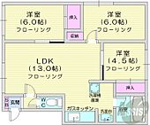 札幌市北区新琴似六条13丁目 2階建 築33年のイメージ