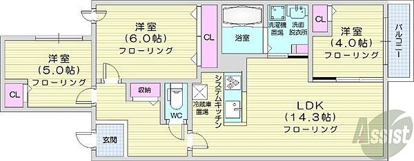 同じ建物の物件間取り写真 - ID:201022300505