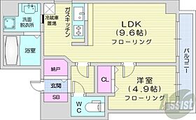北海道札幌市北区北二十条西6丁目（賃貸マンション1LDK・5階・38.35㎡） その2